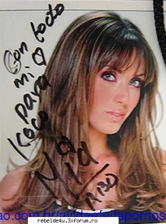 anahi alias mia colucci autograf Loca por poncho