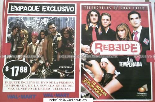 paquete especial: celestial 1ra. temporada rebelde ....