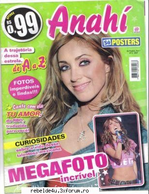 ~~Articole~~ - Rev SO POSTERS(Brasil) - Y soy rebelde.....