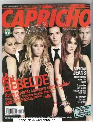 ~~Articole~~ - pe coperta revistei capricho - Y soy rebelde.....