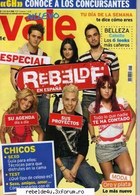 ~~Articole~~ - RBD pe coperta revistei vale - Y soy rebelde.....