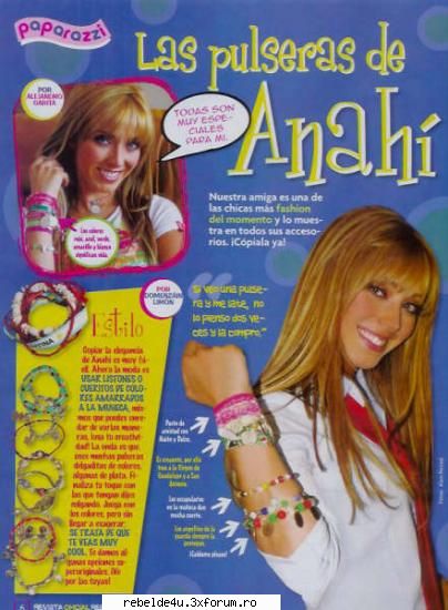 Felul in care se imbraca - uitati va ce bratari are..superrr - Anahi