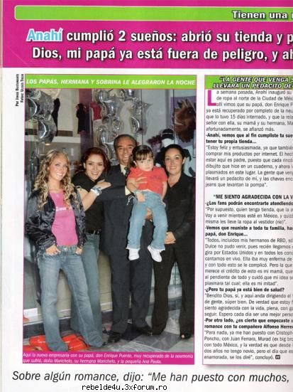 Magazinul lui Anahi din MEXIC!!! - rbd_rulez - Anahi