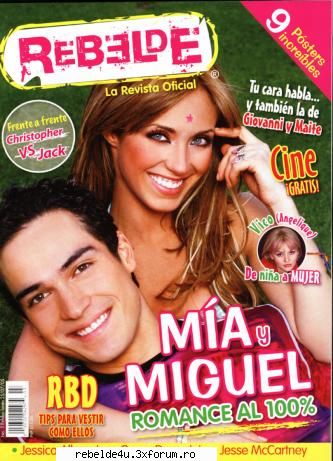 Rebelde - revista oficiala - mia&miguel=perfect couple!! - Y soy rebelde.....