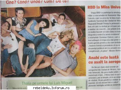 Reviste din Romania cu RBD/Rebelde! - schwarz_girl_heart - Y soy rebelde.....