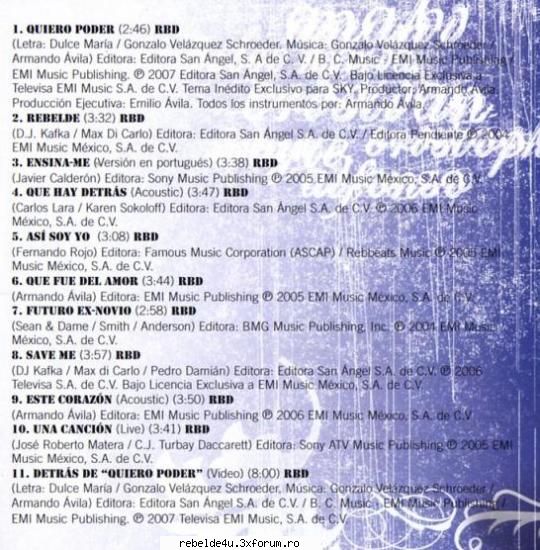 <Scans CD> - miky_16 - Y soy rebelde.....