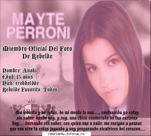 poze cu rbd &/sau rebelde - miky_16 - Y soy rebelde.....